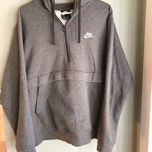 Nike Vintage quarter zip hoodie small logo swoosh